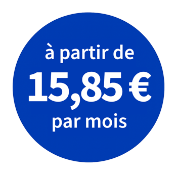 À partir de 15,85 € par mois – Tarif mensuel pour une mutuelle optique AXA